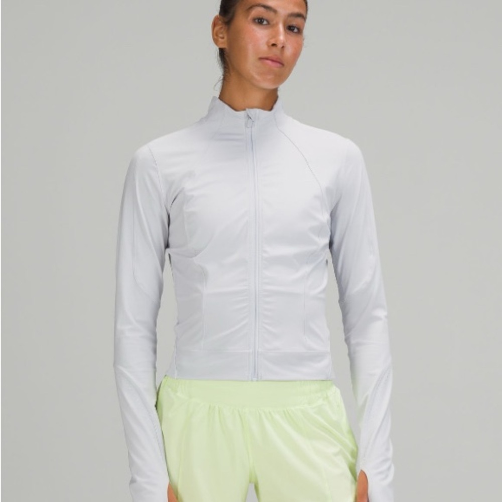 Lululemon Final Mile Cropped Reflective Zip Up
